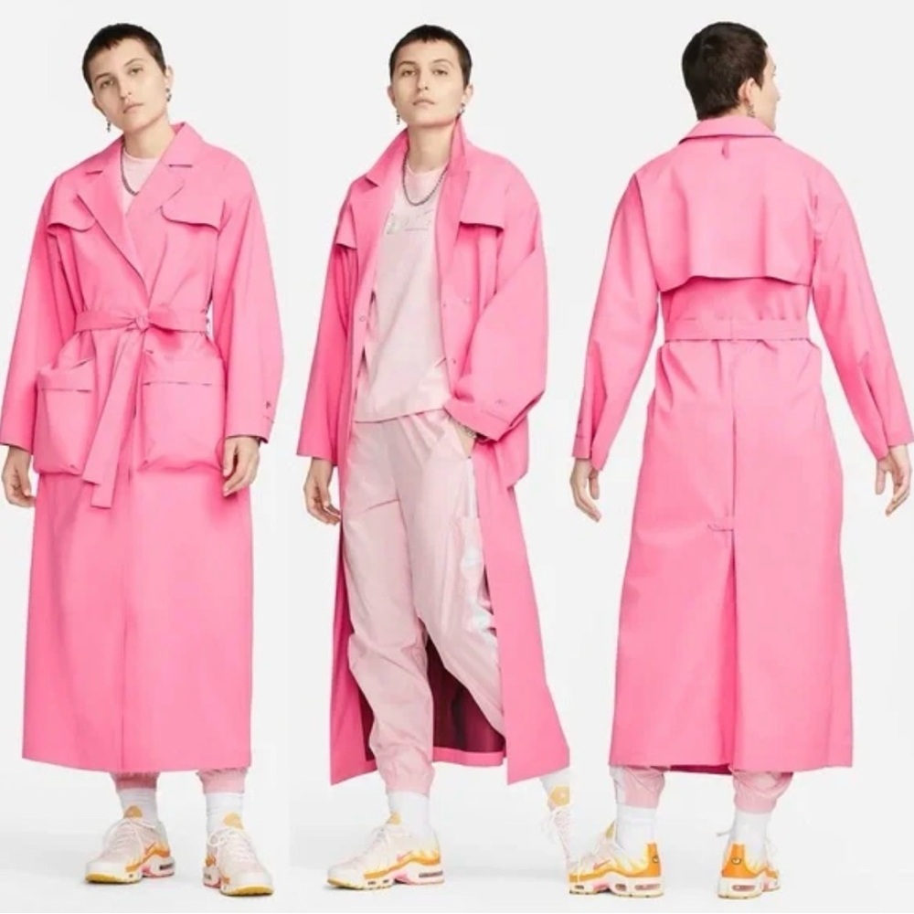 Nike Women's Pink Trench Coat